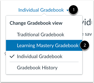 Switch Gradebooks