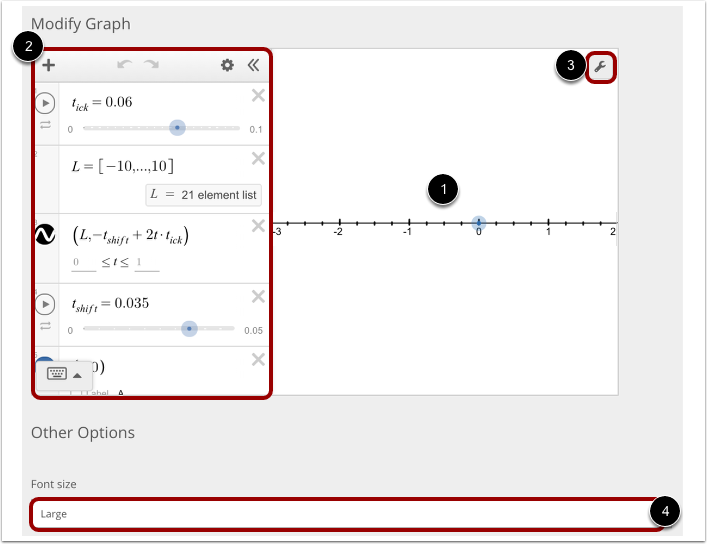 Modify Graph and More Options