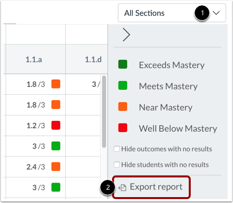 Export Report