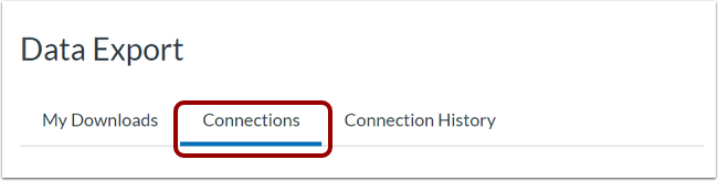 Open Data Export Connections