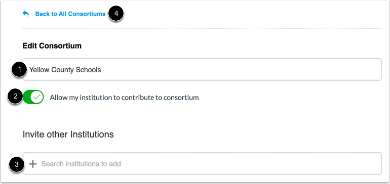 Edit Consortium Details