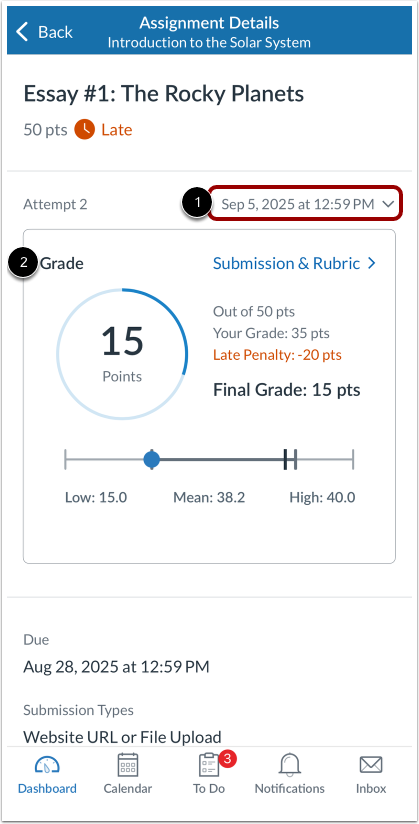 View Assignment Details