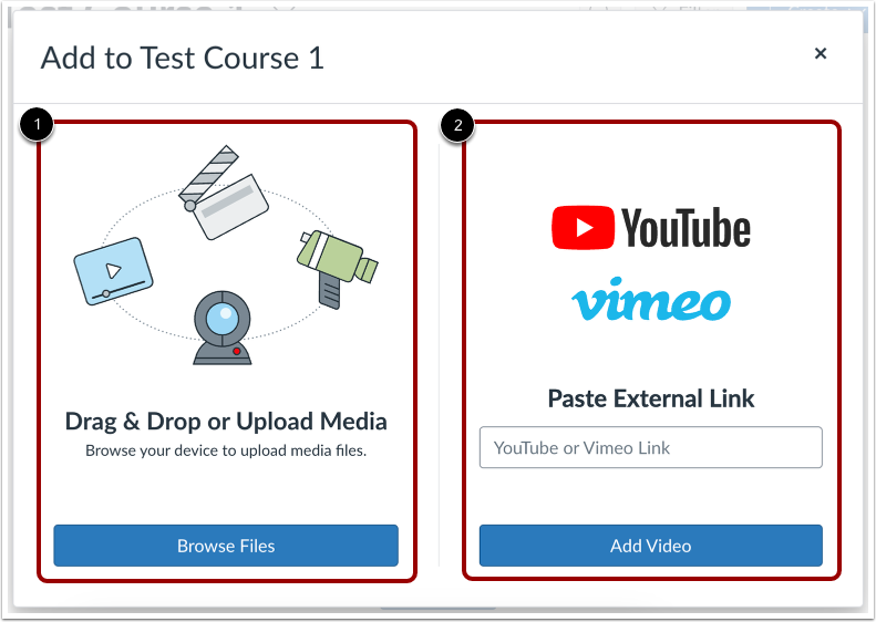 Upload Media or Paste Link