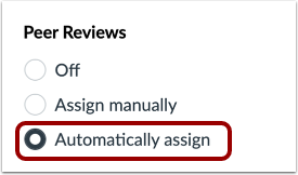 Enable Manually Assigned Peer Reviews