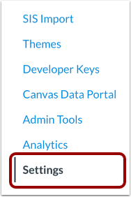 Open Account Settings