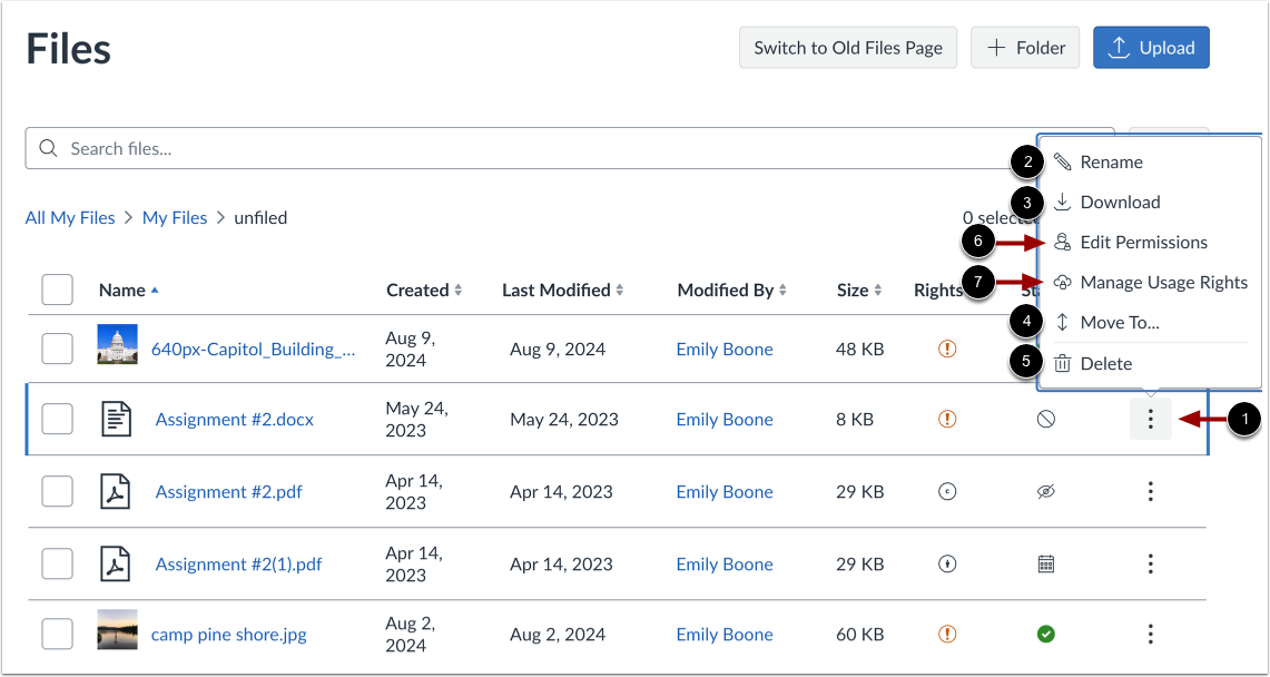 Manage Individual File or Folders