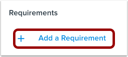 Add Requirement