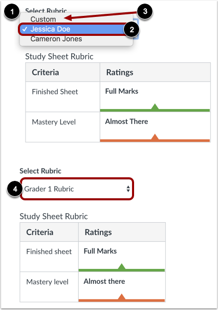 Select Rubric