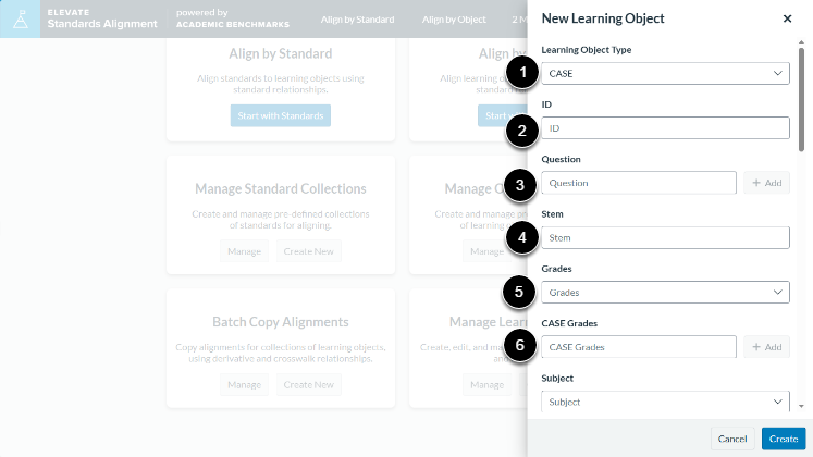 Enter Learning Object Details