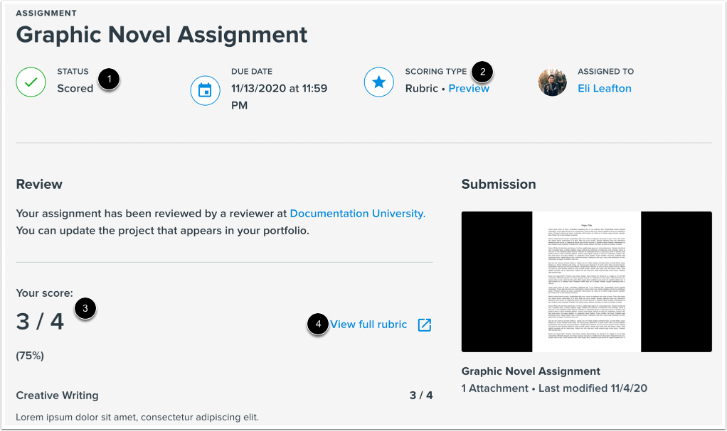 View Submission Details