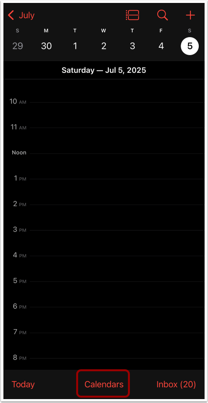 Open Subscribed Calendars