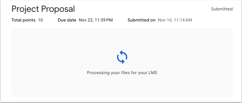 View Submission Processing