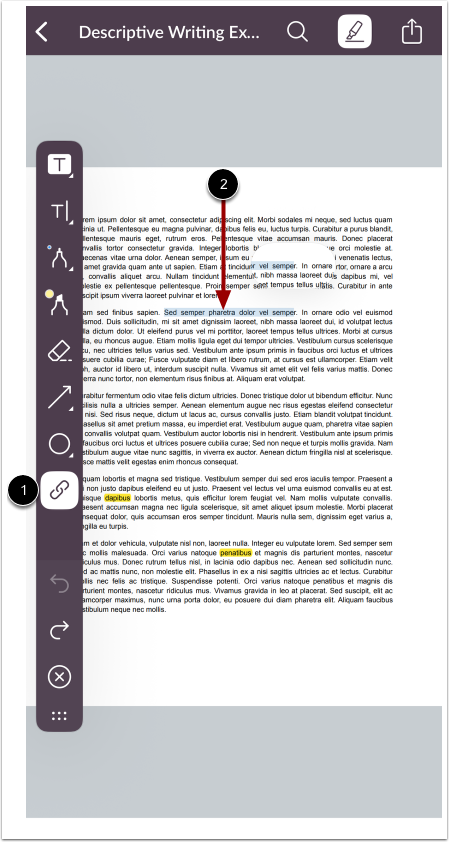 Use Link Annotation Tool