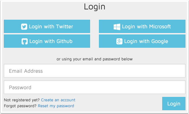Enter Login Credentials