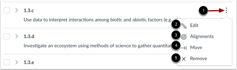 View Outcome Settings