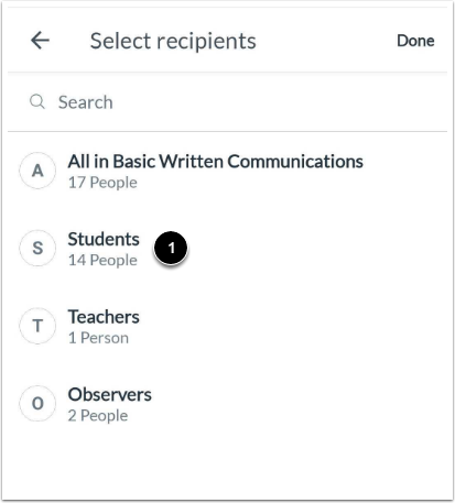 Search by Course Filter