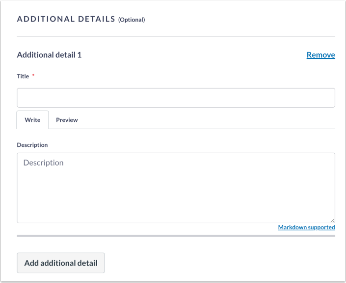 Additional badge details