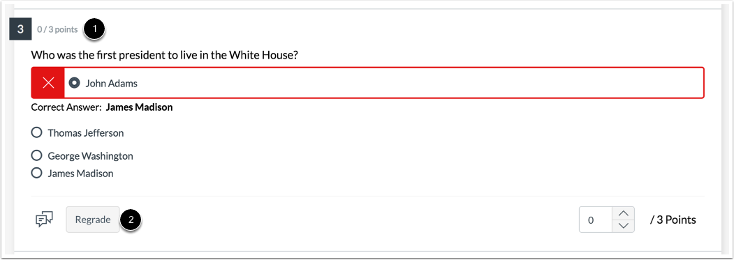 Click Regrade Button