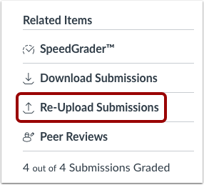 Re-Upload Submissions