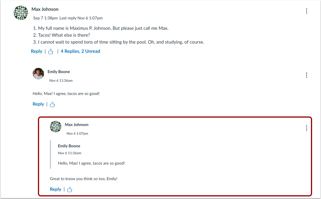 View Quoted Discussion Reply Options