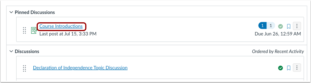 Close from Individual Discussion