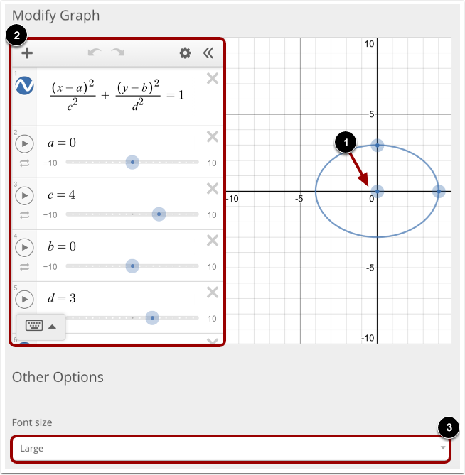 Modify Graph and More Options