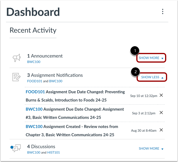 Expand and Collapse Notifications