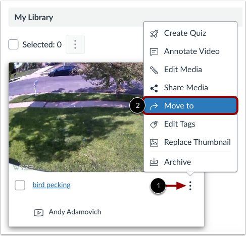 Move Individual Media