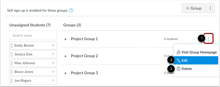 Manage Group
