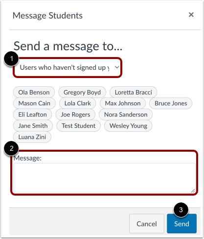 Enter Message Details