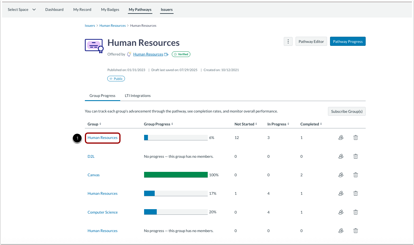 Evaluate and Track Pathway Progress