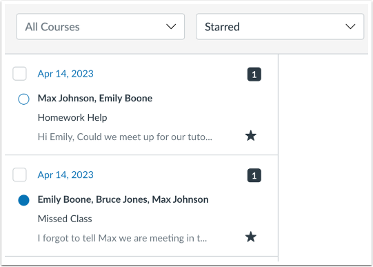 View Starred Conversations Only