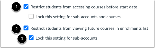 Restrict Course in Enrollments List