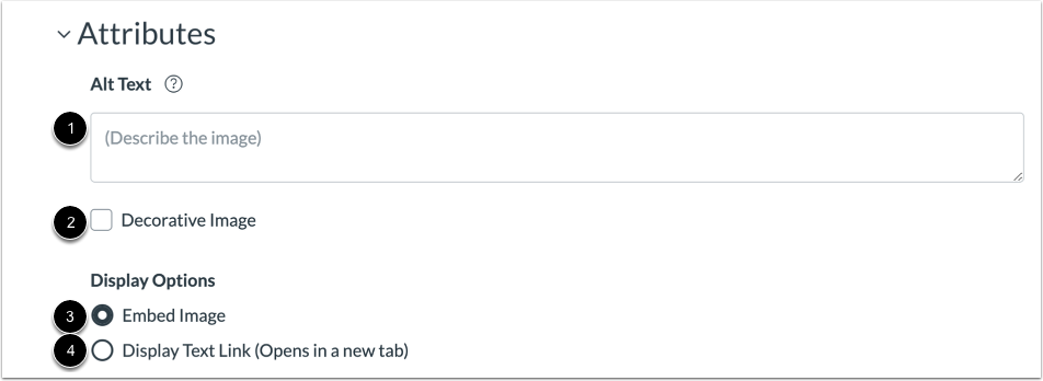 Manage Image Attributes
