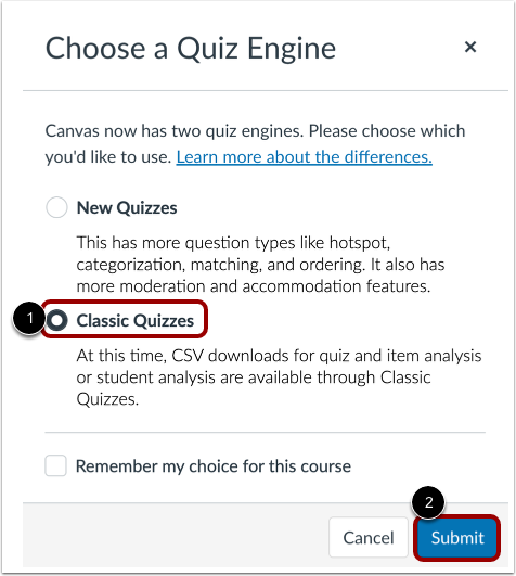 Select Quiz Engine