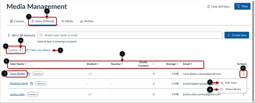 How do I view and manage media as a Studio Admin? - Instructure Community
