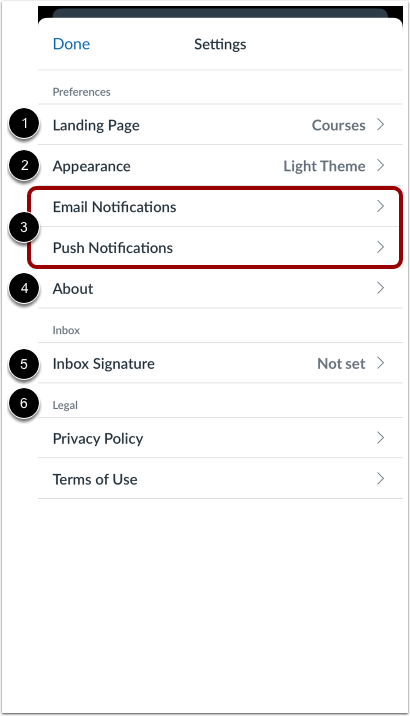 View App Settings