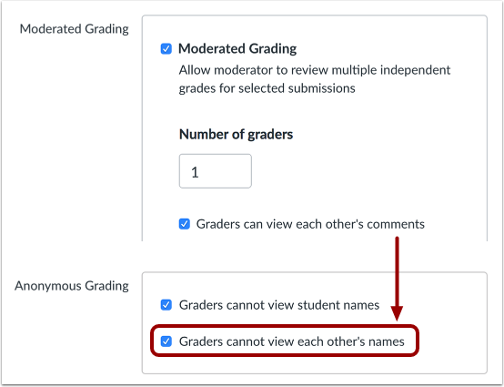 Select Grader Visibility