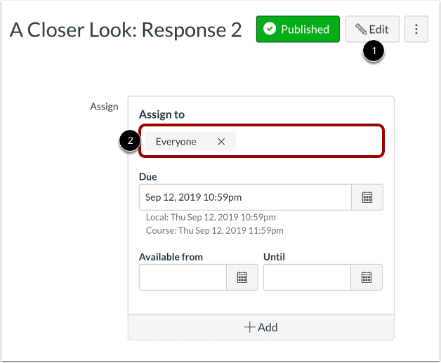 View Assignment Details