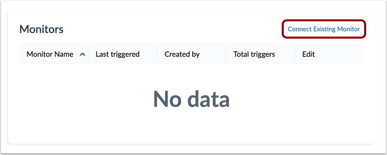 Connect Existing Monitor