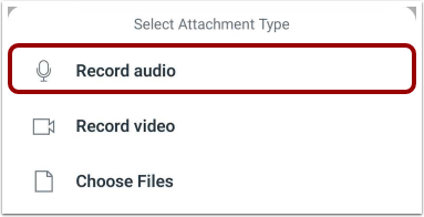 Record Audio Comment