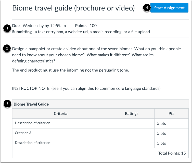 View Open Assignment