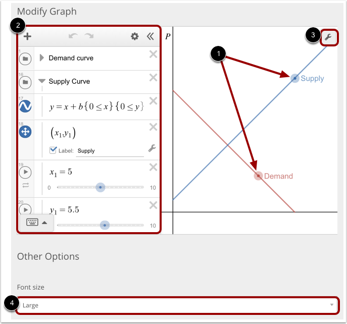 Modify Graph and More Options