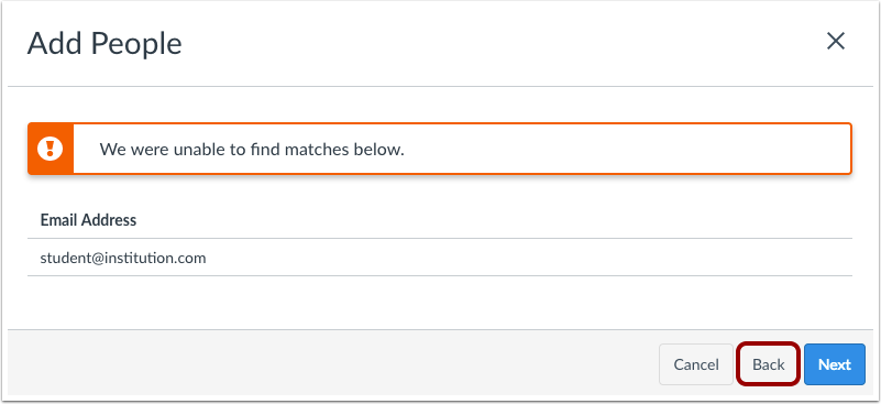 View Matches without Adding