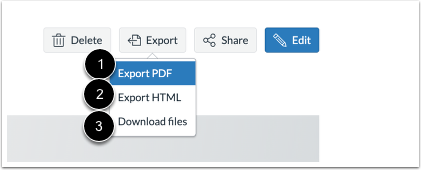 Choose Export type