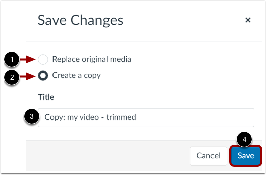 Save Changes