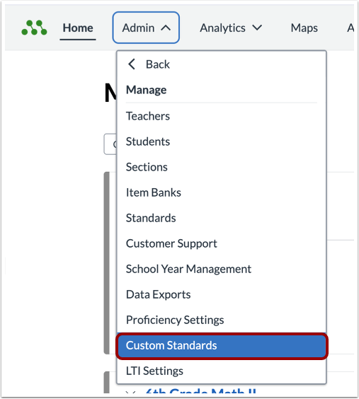 Open Custom Standards