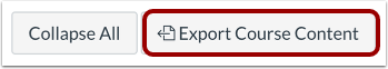 Export Course Content
