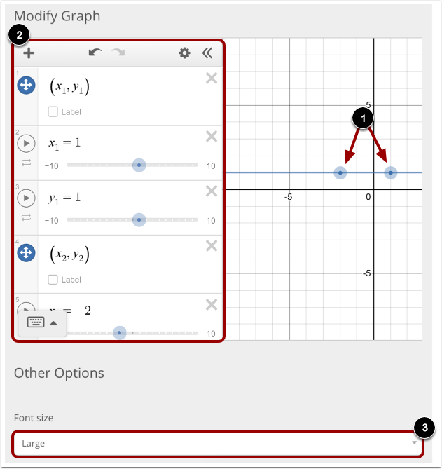 Modify Graph and More Options