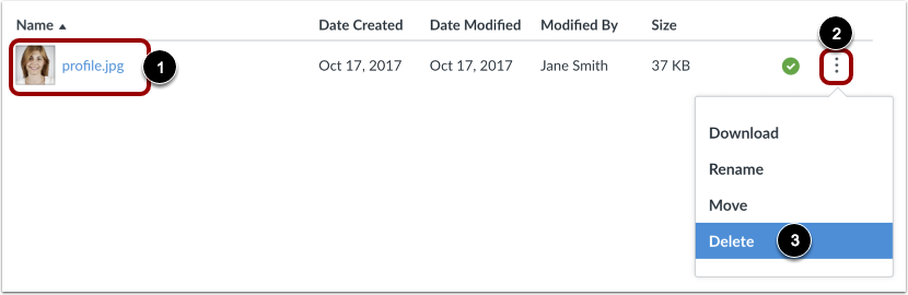 Delete Profile Picture